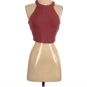 Alo Women's Sleeveless Ribbed Top - Rust